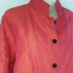 Iredescent Kathleen Sommers Size Large Red Orange